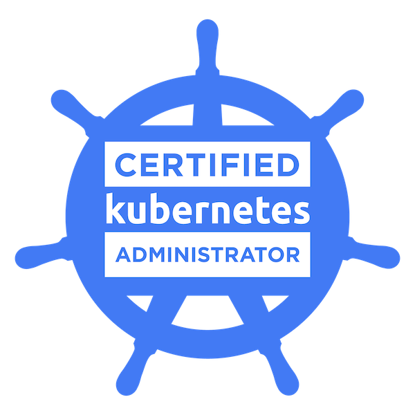 Official Certified Kubernetes Administrator badge
